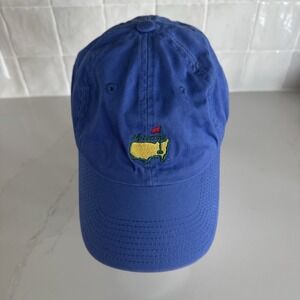 Masters Logo Golf Hat Cap American Needle Womens One Size Blue Strap Back‎
